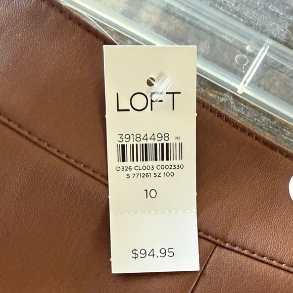 Brown Leather Flared Pants - Picture 6 of 12